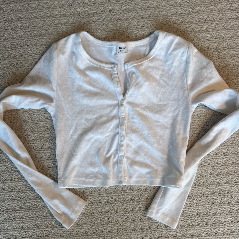 Aritzia Sunday best button up top